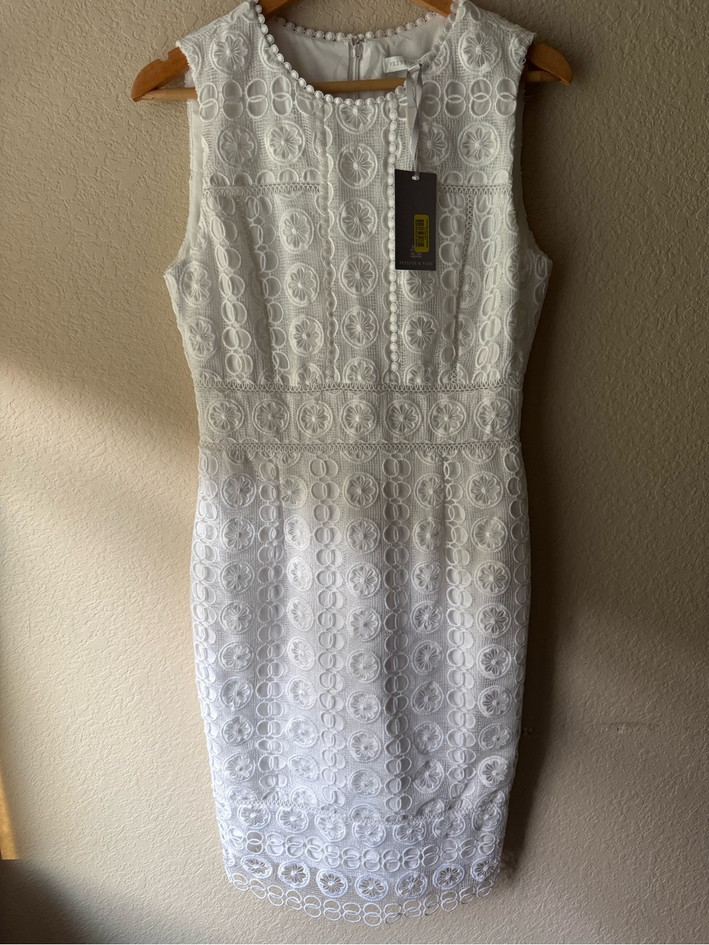 New Preston & York White Lace Dress